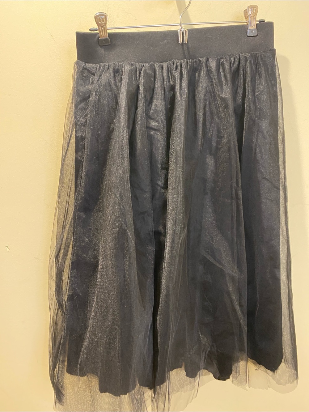 Windsor Black Tulle Midi Skirt Fist M